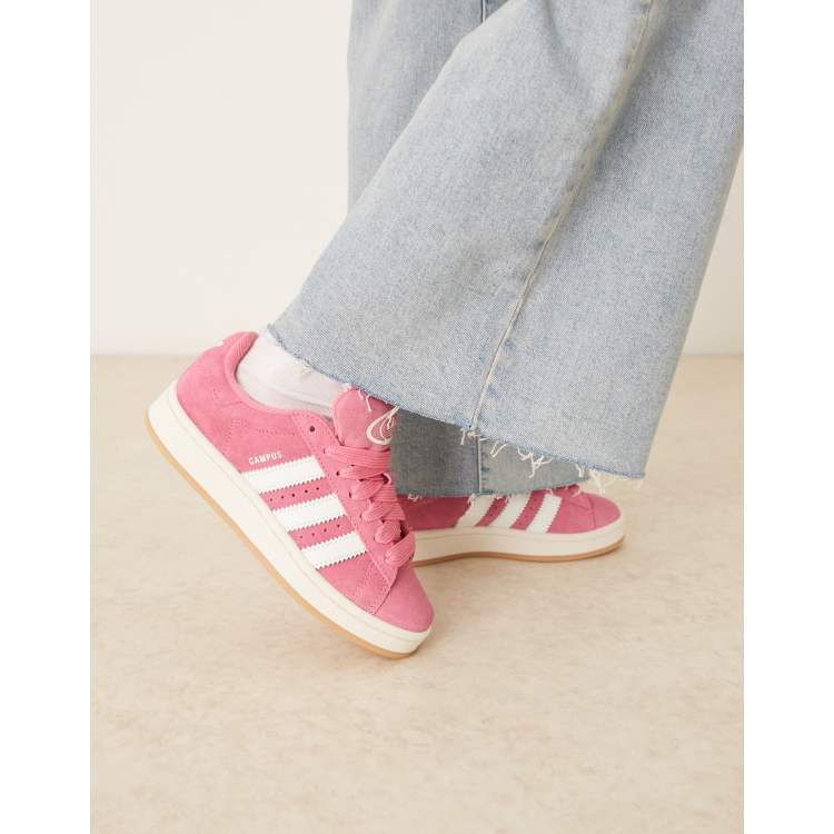 adidas gazelle silver green womens adidas Kids Campus 00s Shoes in Pink/White