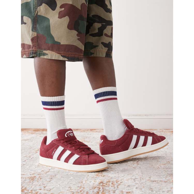 adidas Originals Campus 00s sneakers in burgundy and white
