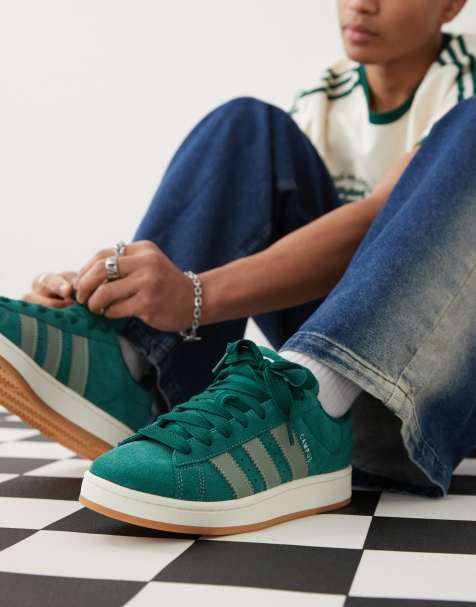 adidas Originals Campus 00s sneakers in dark green and silver - view 1