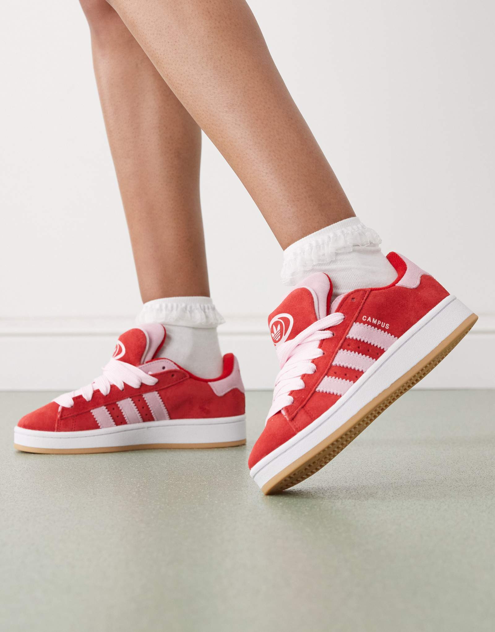 кроссовки adidas Originals Campus 00s темно-красного и розового цветов