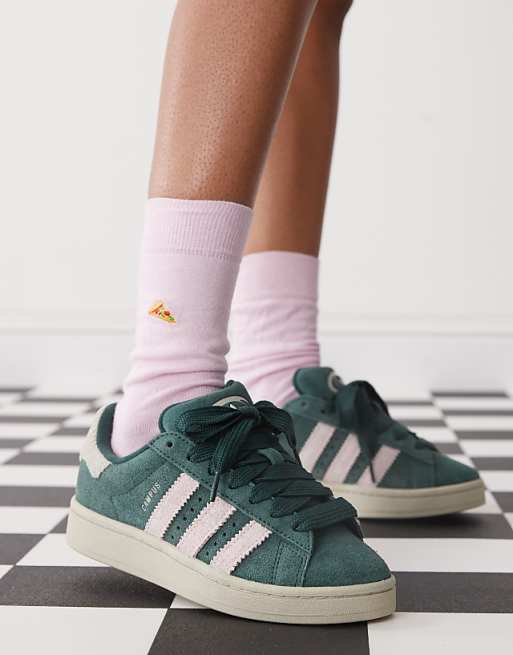 adidas gazelle silver green womens Adidas Campus OOs Core Black True pink WOMENS – ARABELLA BRANDS main image 1