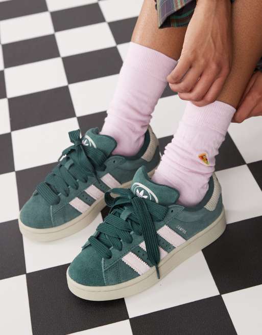 スニーカー adidas Campus 00s Mid Green Pink adidas Originals Campus 00s sneakers in green and pink | ASOS
