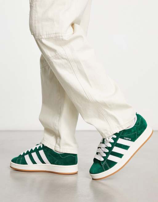 Adidas Campus 00s Shoes - Dark Green / FTWR White / Off White