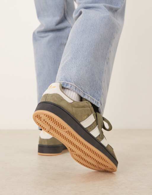 adidas gazelle silver green womens adidas Originals Campus 00s main image 1
