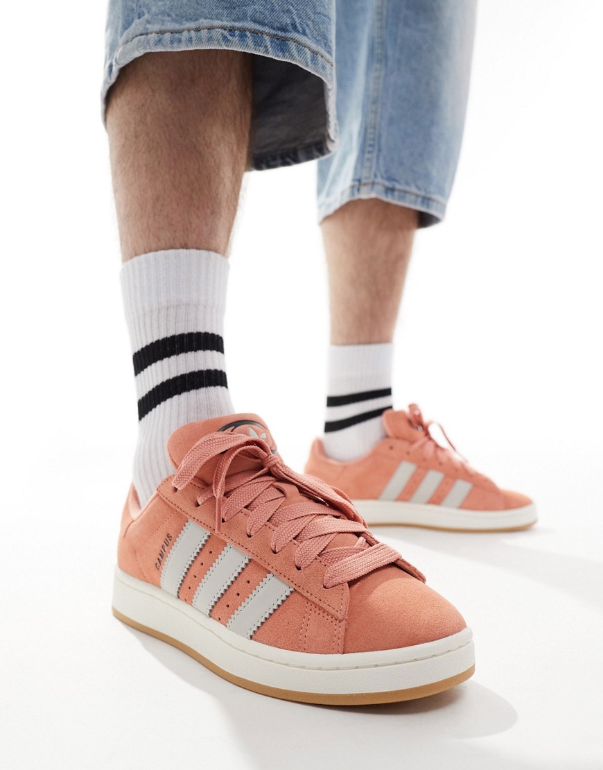 Adidas Originals Campus 00s Sneakers In Peach And White-orange