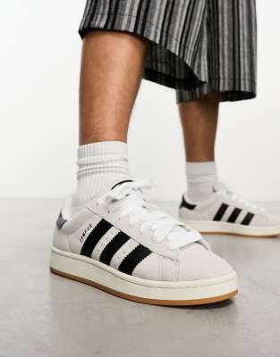 Shop Adidas Originals Campus 00s Sneakers In White And Black