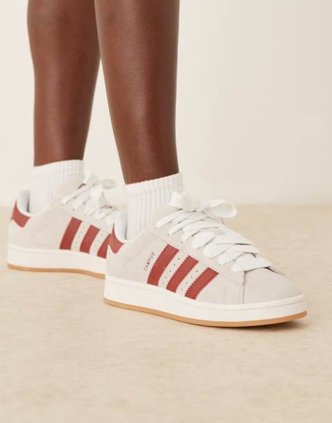 adidas Originals Campus 00s sneakers in white and burgundy - view 1