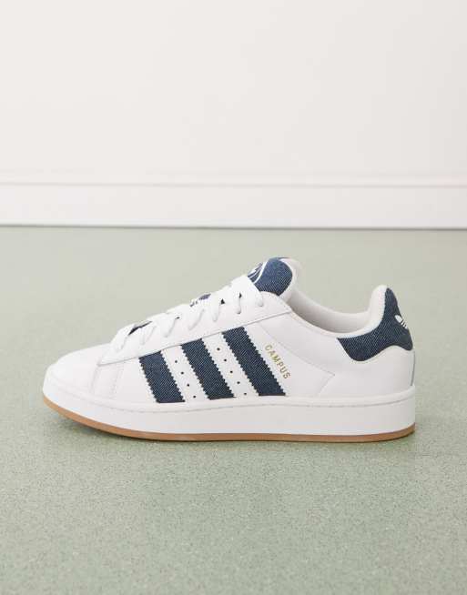 adidas Originals Campus 00s sneakers in white and denim