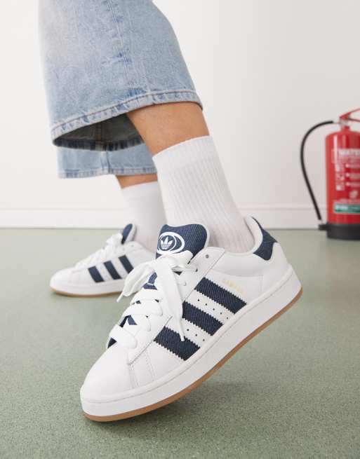 adidas Originals Campus 00s sneakers in white and denim