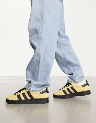 Adidas shoes 2024 yellow black denim