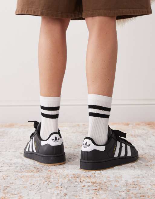 adidas Originals - Campus 00's - Sorte og hvide sneakers, 3 af 5