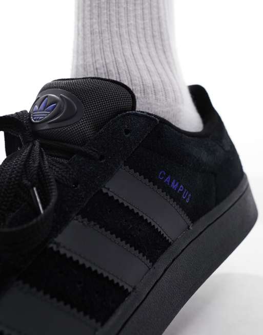 Adidas originals campus shop black colour stripe trainers