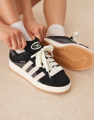 adidas Originals Campus 00s trainers in black and grey  - view 1