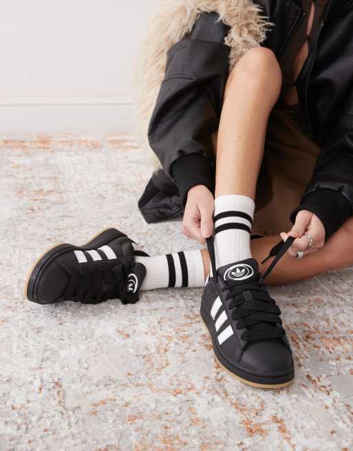 adidas Originals Campus 00's trainers in black and white