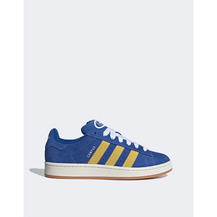 Adidas blue yellow trainers best sale