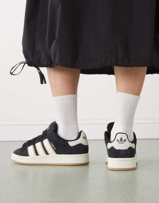 adidas Originals Campus 00's trainers in charcoal with rope laces | ASOS