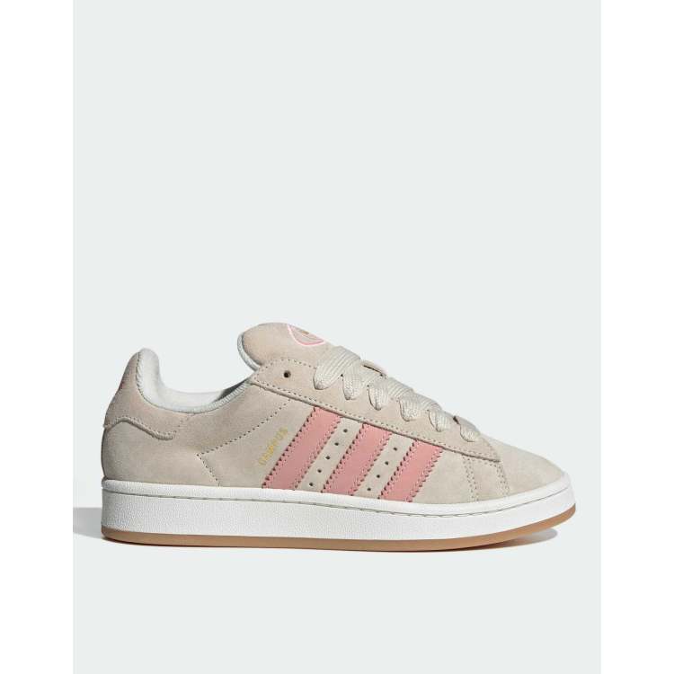 adidas Originals Campus 00s trainers in cream and pink ASOS