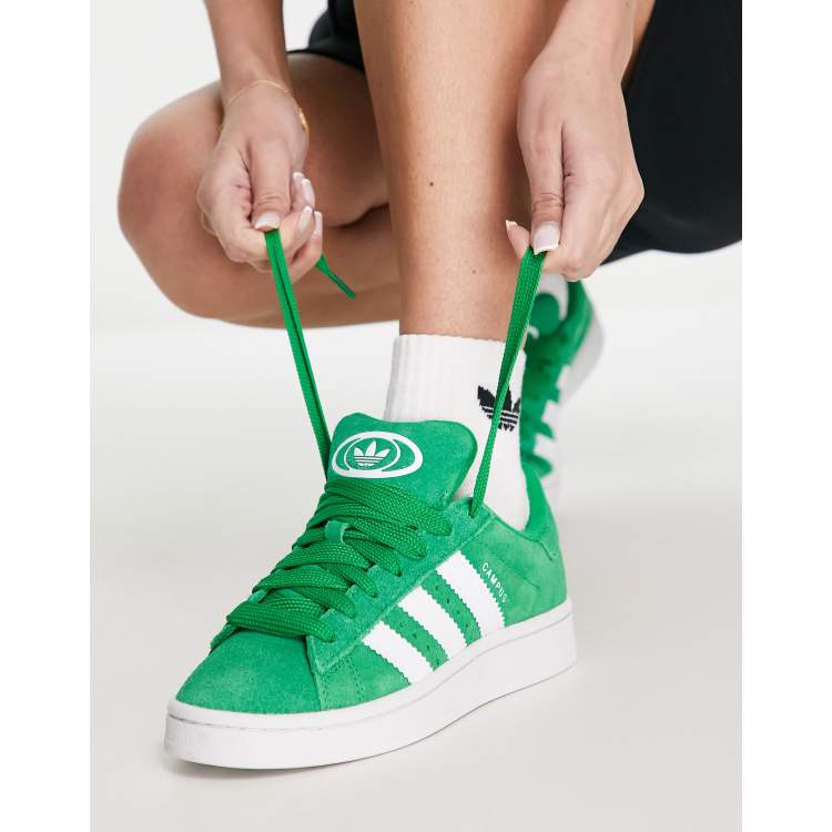 adidas Originals Campus 00s trainers in green and white | ASOS