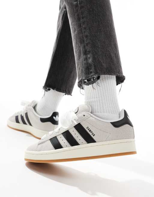 adidas Originals Campus 00s trainers in light grey and black, 3 of 5