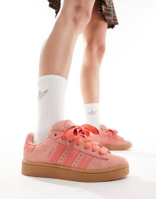 adidas Originals Campus 00s trainers in pink tones-Red