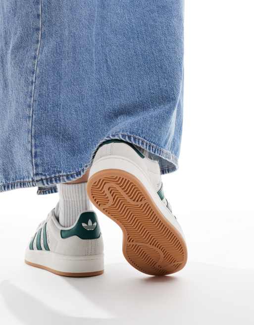 adidas gazelle silver green womens Adidas x Human Made Men's Campus Leather-Trimmed Suede Gray low top sneakers main image 0