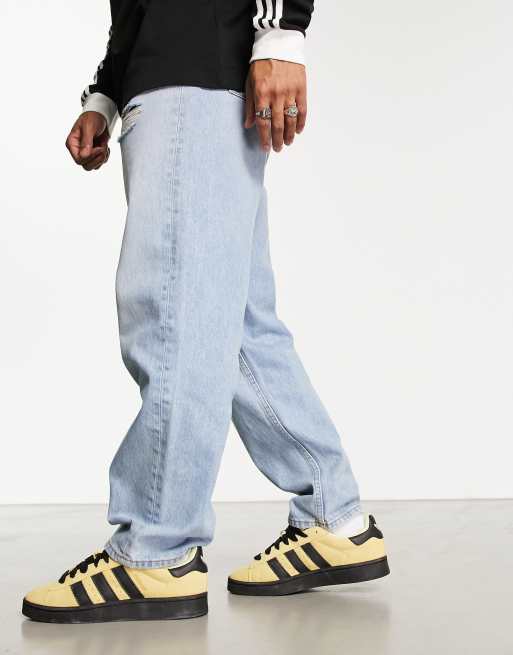 Adidas sales denim sweatpants