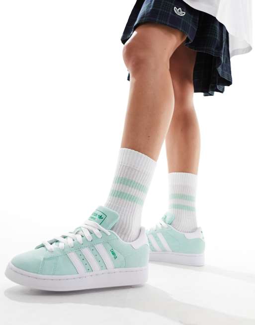 basket adidas homme blanche et verte