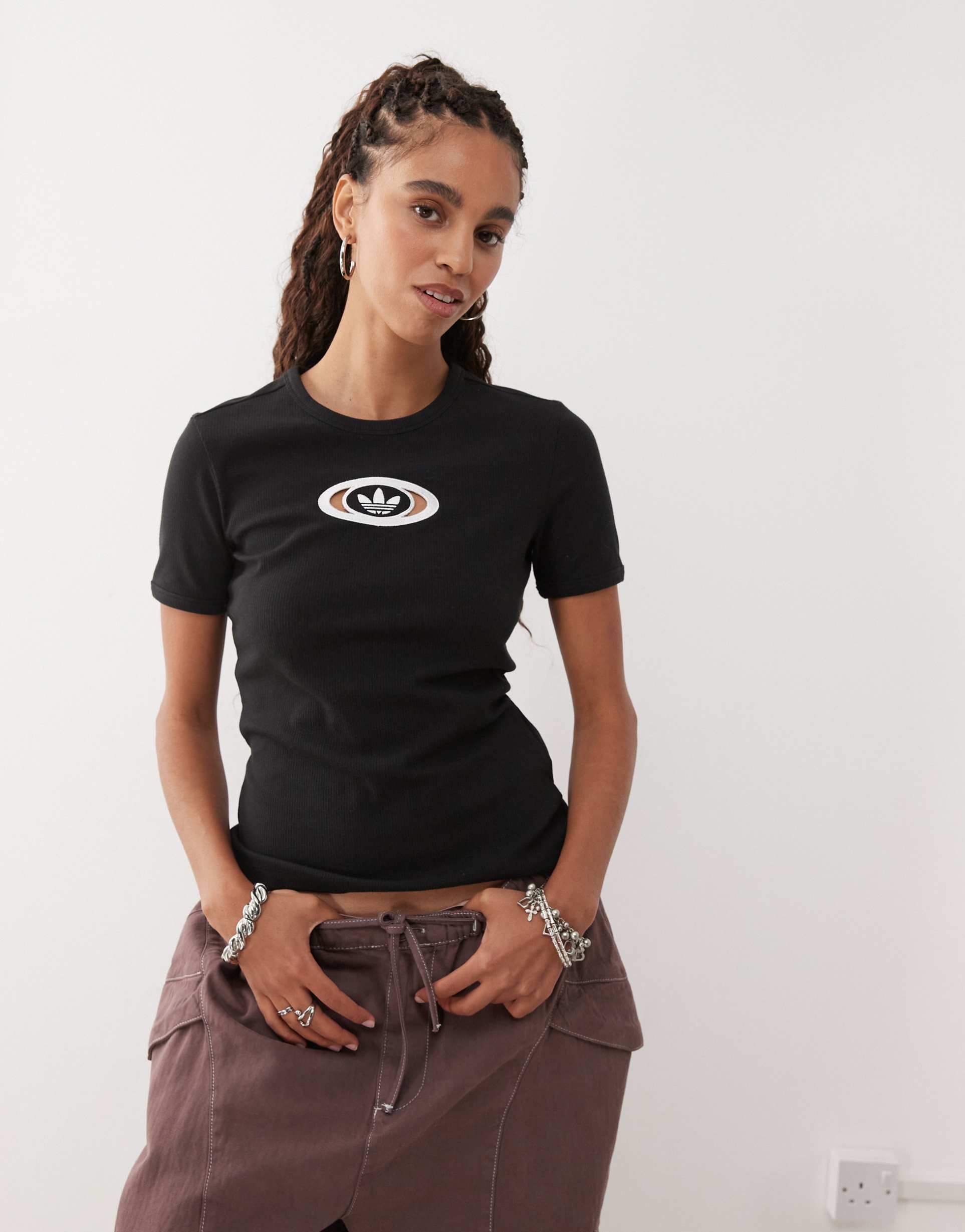 adidas originals campus 2000 t-shirt in black