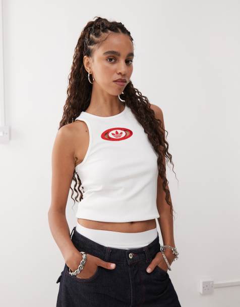 adidas Originals Campus 2000 tank top in white - view 1