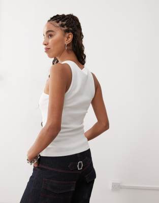 adidas Originals Campus 2000 tank top in white | ASOS