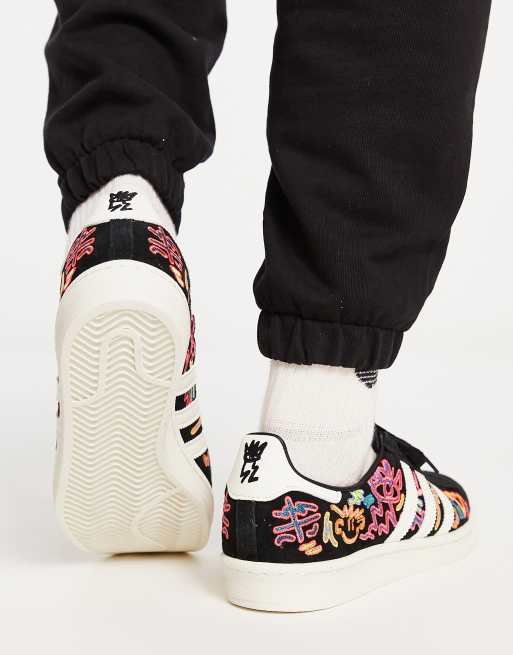 adidas Originals Campus 80s Pride sneakers in black | ASOS