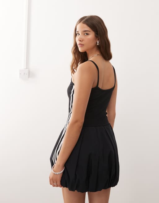 adidas Originals Campus balloon dress in black | ASOS