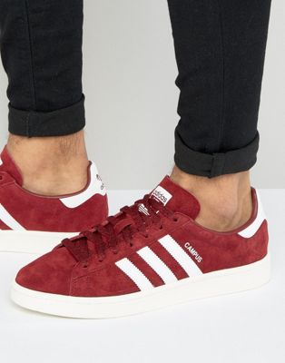 adidas campus rouge homme