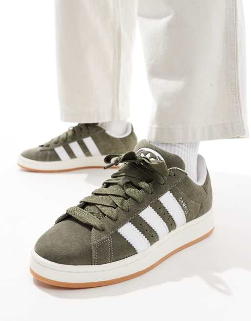 Adidas originals campus trainers in khaki best sale