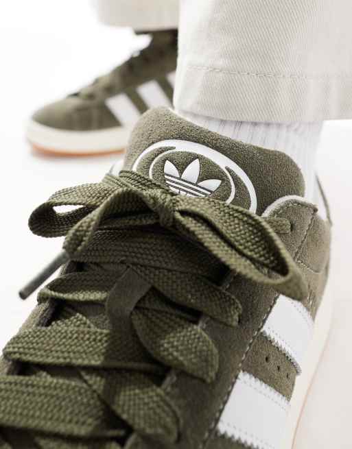 adidas gazelle silver green womens adidas Campus 00s Shoes - Women's - Semi Court Green / White / Gum main image 1