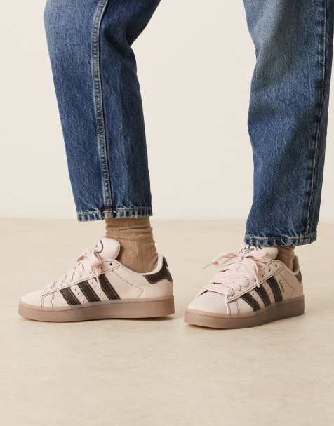 adidas Originals – Campus – Ljusrosa och bruna sneakers i 00-talsstil - view 1