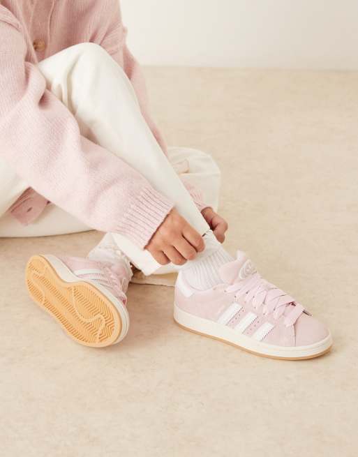 adidas gazelle silver green womens adidas Originals Ftwr White/Semi Pink Spark/Gum 3 Samba Og J Sneakers main image 1