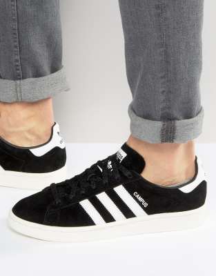 adidas originals campus sneaker in dark gray