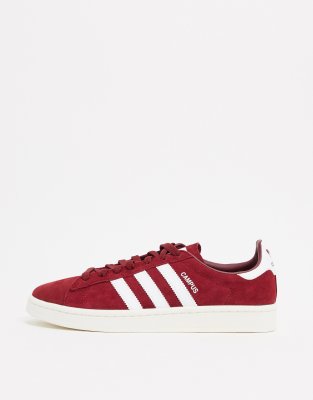 adidas burgundy campus trainers