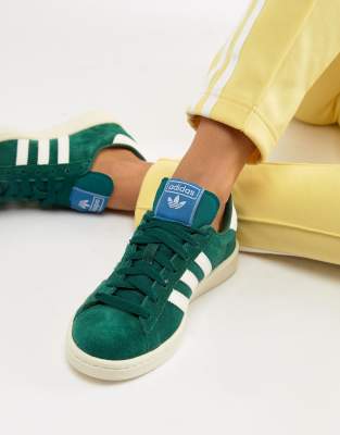 green adidas campus shoes