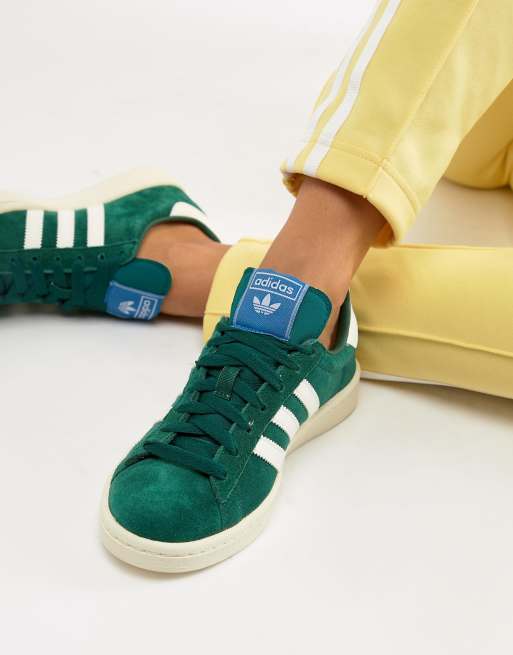 Adidas womens hot sale green trainers