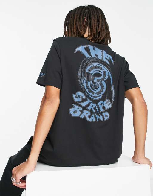 adidas Originals – Campus – T-Shirt in Schwarz mit Rückenprint