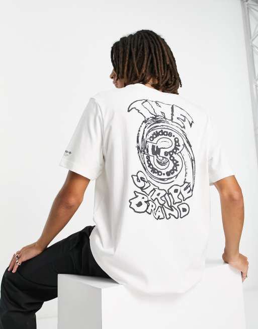 adidas Originals - Campus - T-shirt met print op de achterkant in wit