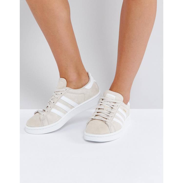 Adidas originals campus trainer in cream best sale