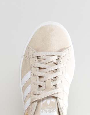 adidas cream suede trainers