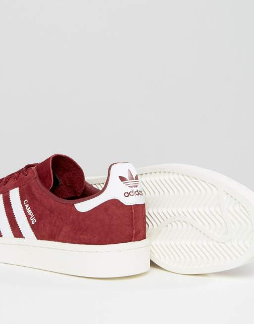 Adidas originals campus trainers in outlet burgundy