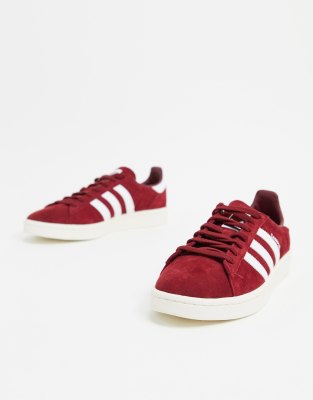 adidas burgundy campus trainers