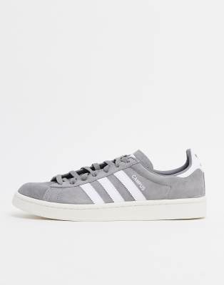 grey adidas campus trainers