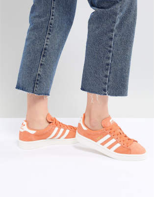 adidas Originals Campus Trainers In Orange | ASOS