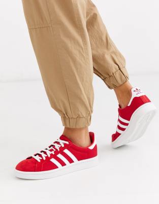 adidas Originals Campus Trainers-Red